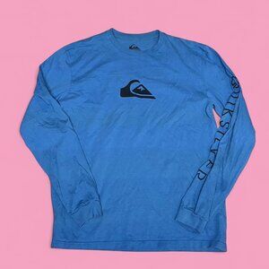 Quiksilver Blue Long Sleeve Surf T Shirt